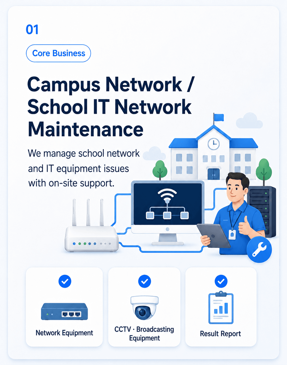 Shinhan ONC Co., Ltd. School Network and IT Maintenance